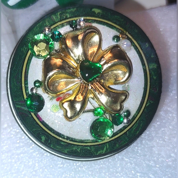 Jeweled Pill Box Tin - Picture 1 of 14